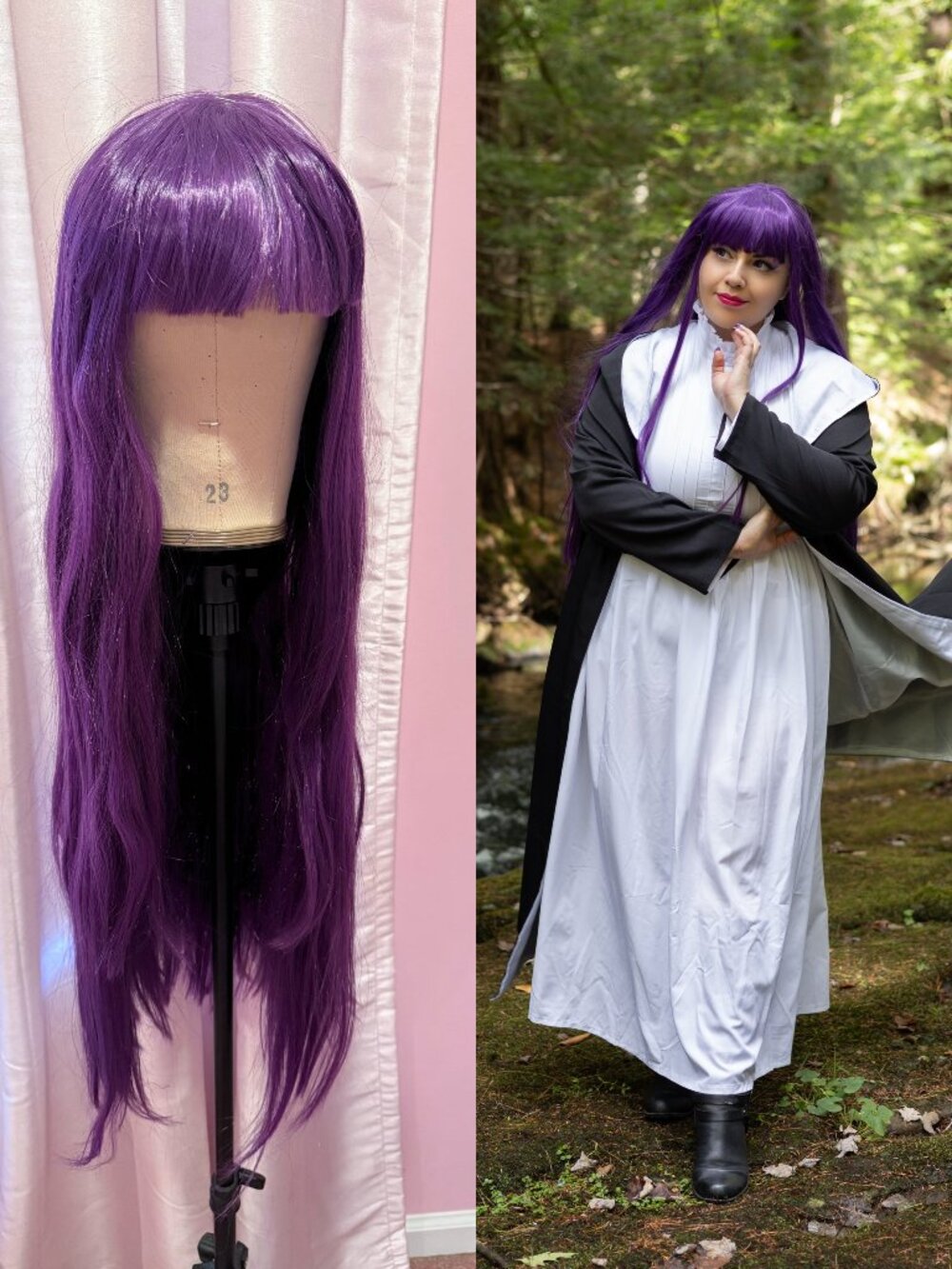 Purple Dokidoki Wig - Fern Frieran Cosplay Wig